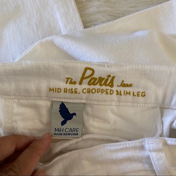 MiH The Paris Cropped White Jeans Size 29 - Picture 4 of 14